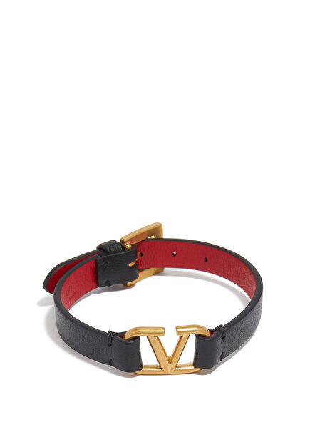 Vlogo Black Women Leather Bracelet