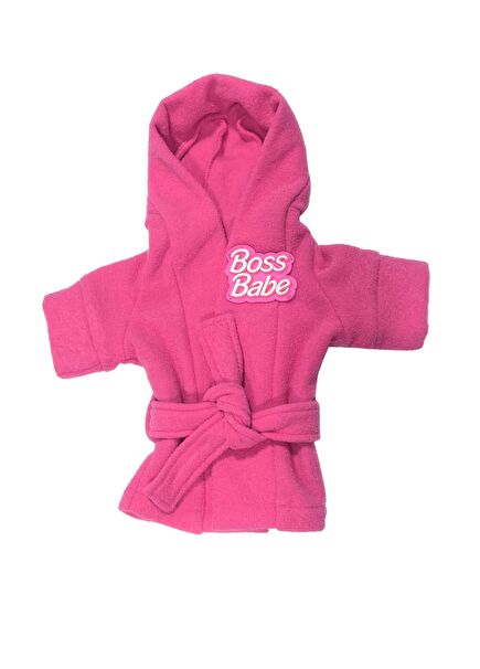 Boss Babe Pembe Kedi Bornozu