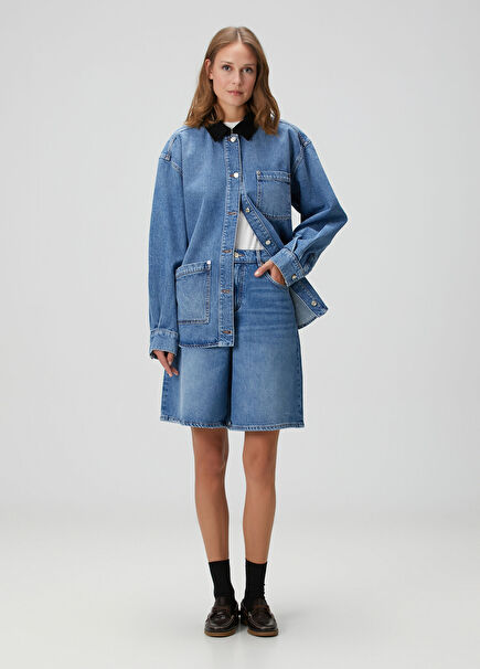 Iblue Mavi Denim Şort