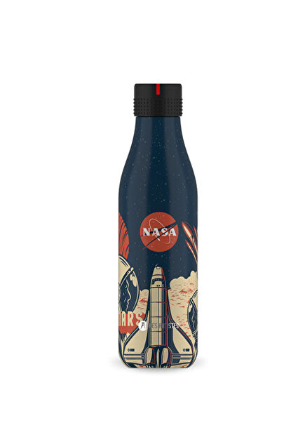 Heat Insulated Nasa Patterned Steel Thermos Flask 500 ml
