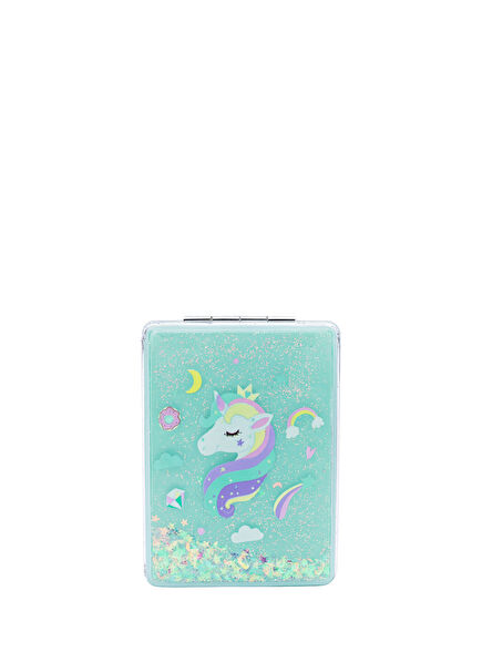 Unicorn Yeşil Çift Yönlü Kız Çocuk Ayna 