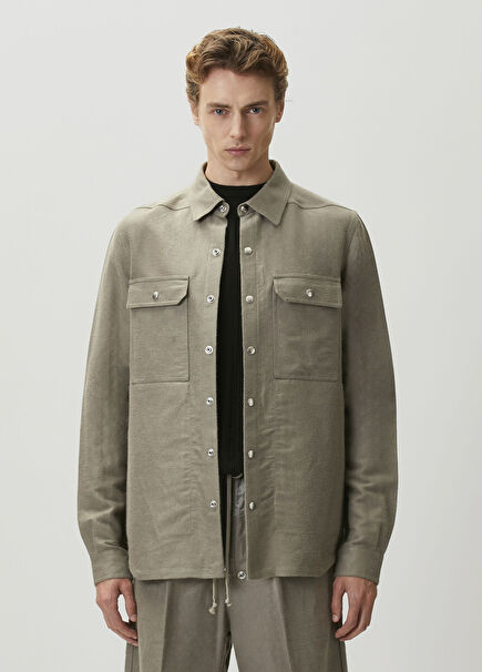 Giacca Light Green Outer Shirt