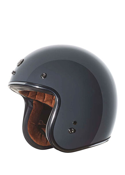 T-50 Del Mar Gri Unisex Açık Motosiklet Kaskı