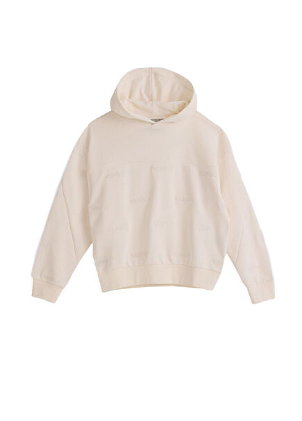 Kırık Beyaz Erkek Çocuk Sweatshirt