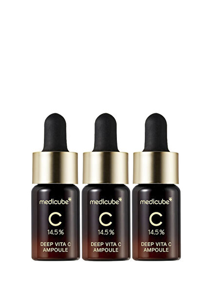 Deep Vita C Ampoule Koyu Leke ve İz Karşıtı Parlatıcı Saf C Vitamini Serumu 3 x 10 ml