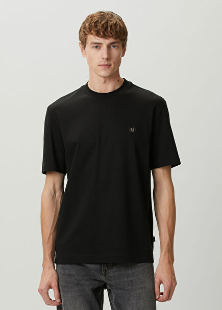 Siyah Logo Detaylı T-shirt