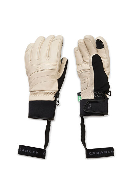 Peak Cream Leather Unisex Ski Gloves