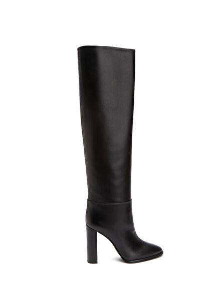Elsa Women's Black Leather Boots