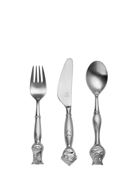 Tom 3 Parça Paslanmaz Çelik Çatal Bıçak Seti