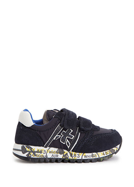 Sky Koyu Mavi Erkek Çocuk Deri Sneaker