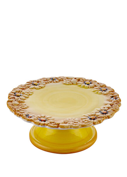 Camomilla Sarı Seramik Mini Kek Standı