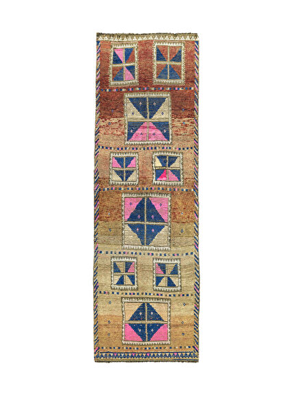 Arya Renkli El Dokuma Herki Yolluk 128x391 cm