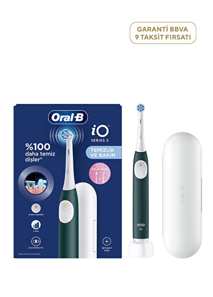 iO2 Orman Yeşili Şarjlı/Elektrikli Diş Fırçası