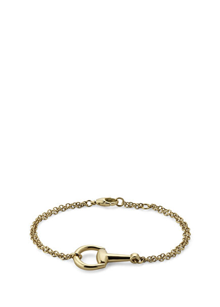 Horsebit Womens Gold Bracelet