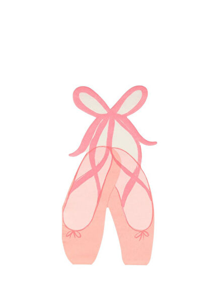 Ballerina Slippers 16-Pack Paper Napkin