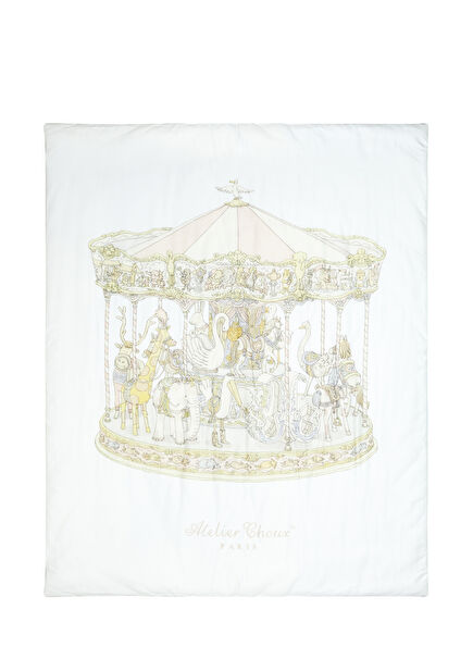 Multicolored Carousel Printed Double Sided Duvet