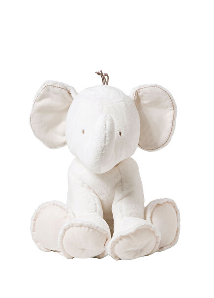Ecru Elephant Plush Toy 25 cm