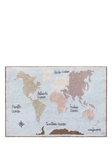 Vintage Map Lorena Canals Çocuk Odası Halısı 140 x 200 cm