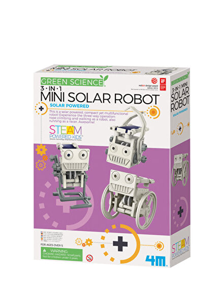 3in1 Mini Solar Robot Set