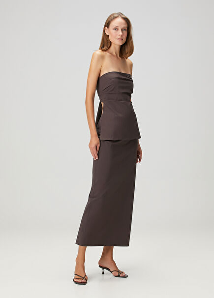 Brown Maxi Skirt