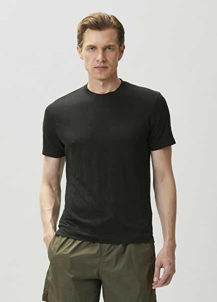 Extreme Black Linen T-shirt
