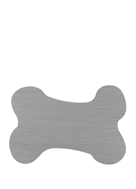 Gri Su Geçirmez Köpek Mama Matı