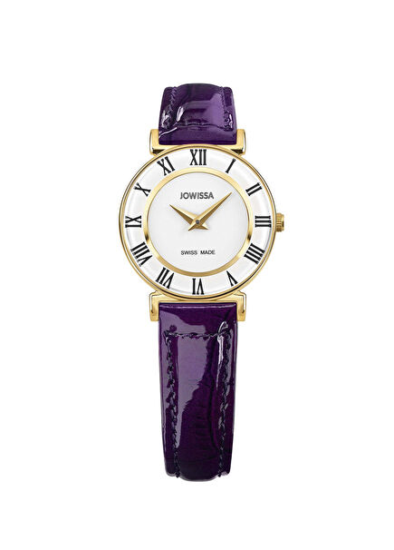 Roman Colori Purple Leather Ladies'watch