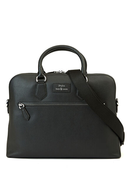 Black Men's Leather Bag