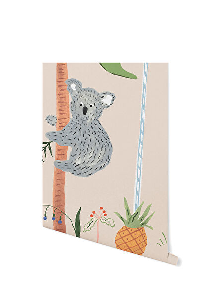 Orman Festivali Zürafa & Koala Duvar Kağıdı 300 x 265 cm