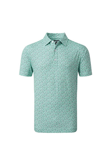 FootJoy Confetti Print Pique Erkek Polo T-Shırt Yeşil 80090