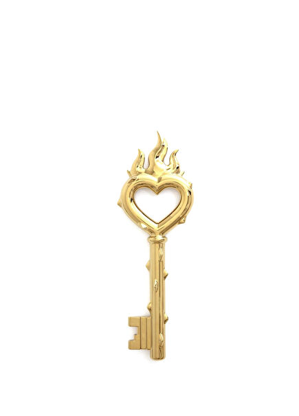 Seletti Tutku Anahtarı Gold Porselen Dekoratif Obje