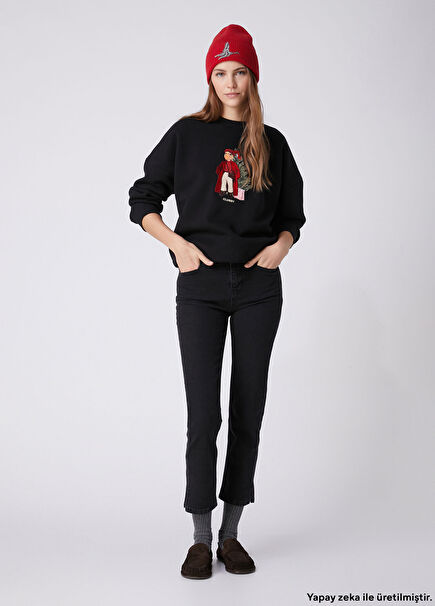 Slim Straight Fit Black Jeans