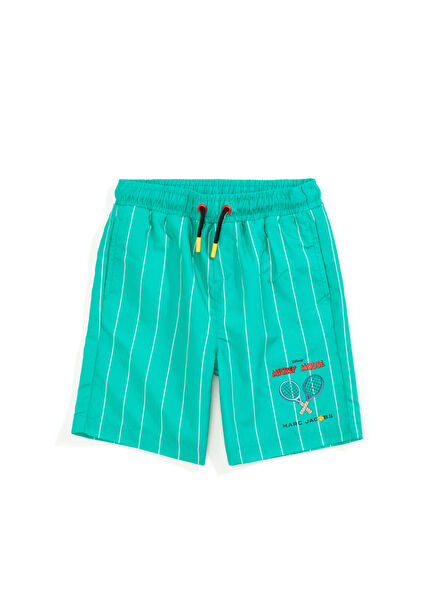 Green Striped Boys' Swimsuit