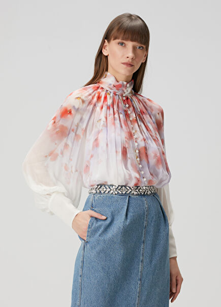 Crush Coral Floral Shirt