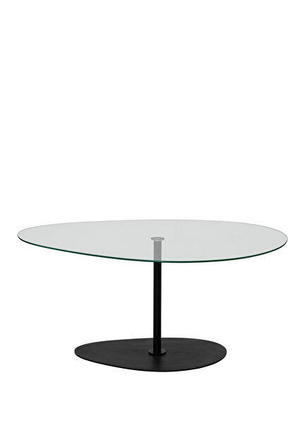 Porto Transparent Black Glass Coffee Table