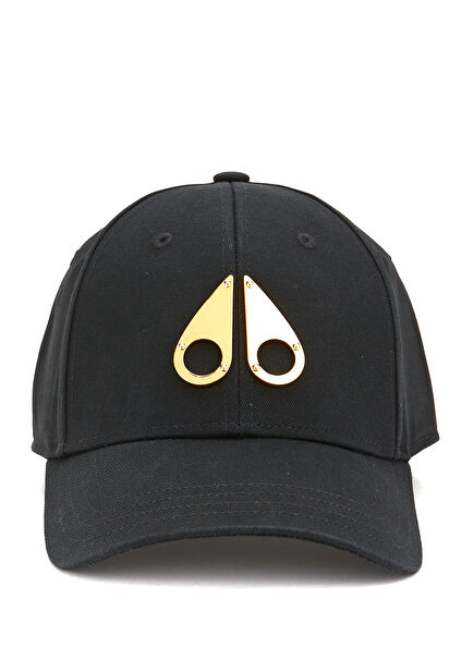 Siyah Logo Detaylı Erkek Şapka