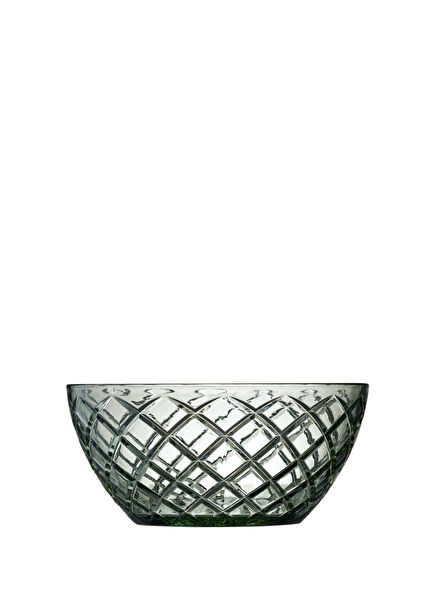 Sorrento Green Glass Salad Bowl