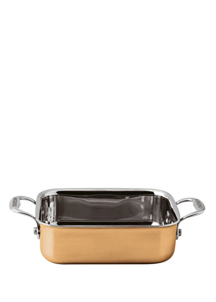 Mini Steel Rectangular Serving Pot 12 cm