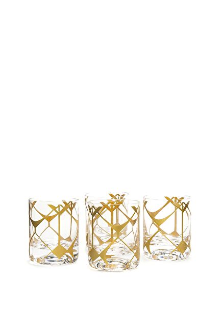 6-piece Touch Decorative Patterned Glass Cup Set