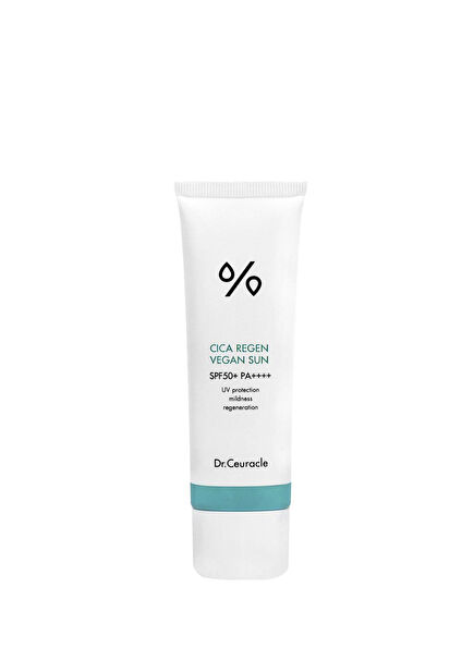 Cica Regen Vegan Sun SPF50+ PA++++ Cica Özlü Kimyasal Filtreli UV Güneş Koruyucu Krem 50 ml