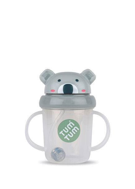 Kev Koala Non-Drip Drinking Bottle with Straw 200 ml