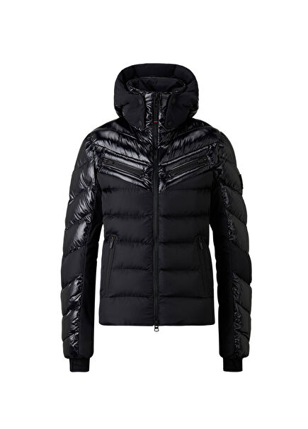 Farina 3 Black Hooded Women's Ski Jacket