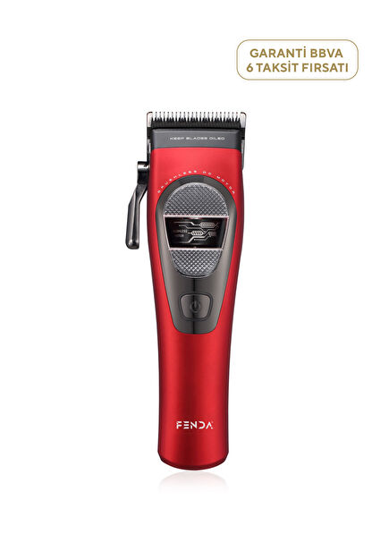 Profesyonel Kırmızı Saç Kesme Makinesi 