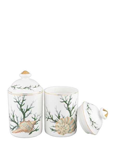 Marinet Porselen 2'li Kavanoz Seti