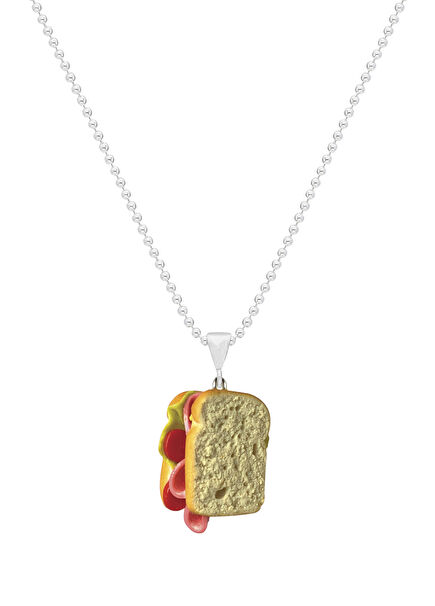 Cold Sandwich Tip Detailed Children's Necklace