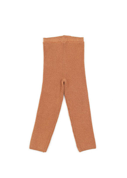 Organic Cotton Brown Unisex Baby Leggings