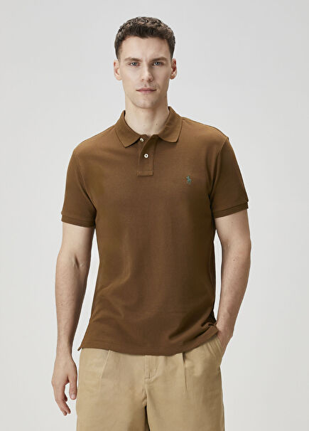 Kahverengi Polo Yaka T-shirt