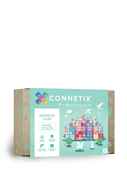 Pastel Creative Manyetik Bloklar 120 Parça Yapı Oyuncağı