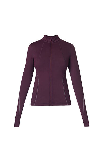 Therma Boost Mor Fermaurlı Uzun Kollu Kadın Koşu Ceketi