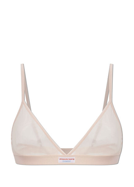 Light Pink Logo Patched Bra